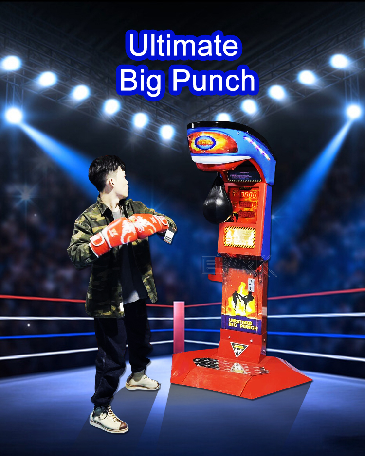 Coin Operated Hard Hitter Boxing Punching Machines Maquina De Ultimate