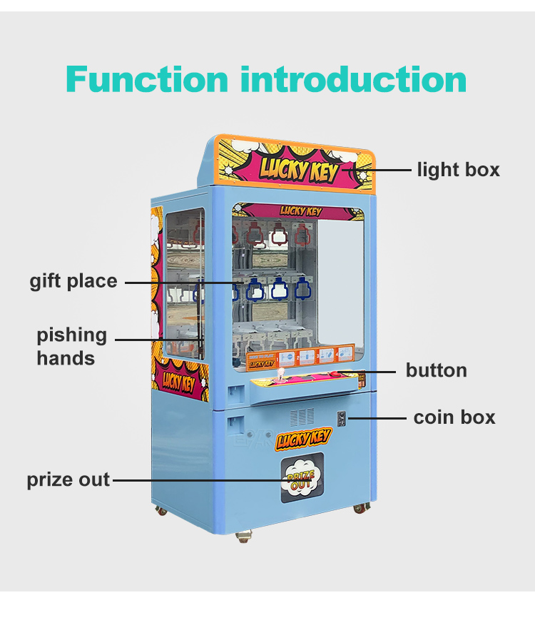 Amusement Park Arcade Key Master Vending Machine Maquina De Juego Key