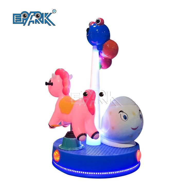 2 Person Mini Carousel Amusement Park Kiddie Ride Mini Carousel For ...