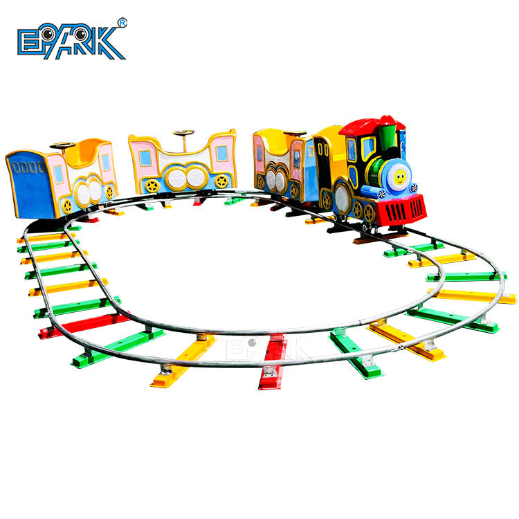 Outdoor Playground Equipment Carnival Games Battery 7 Seats Electric Mini Track Train Onestop