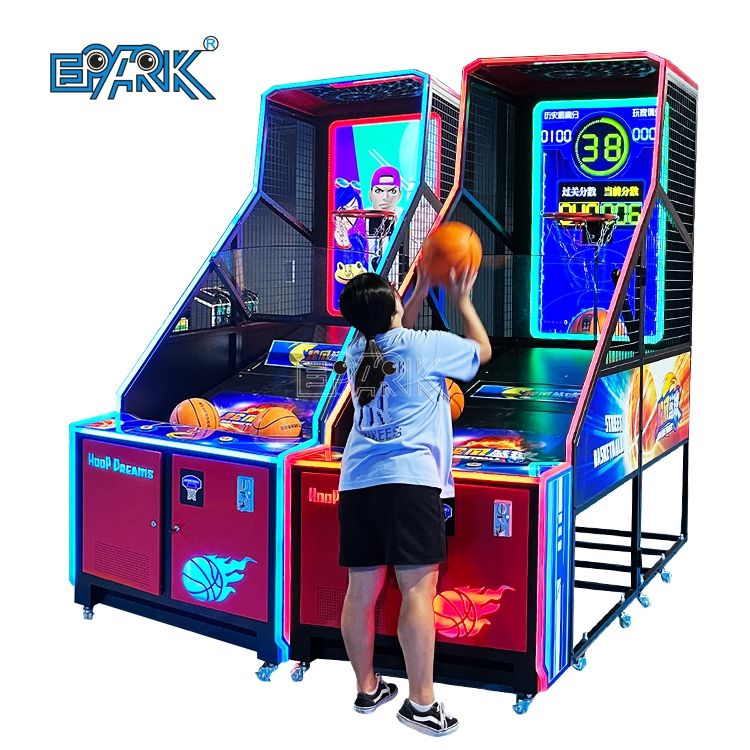 Indoor Coin Operated Basketball Shooting Machine Maquina De Baloncesto