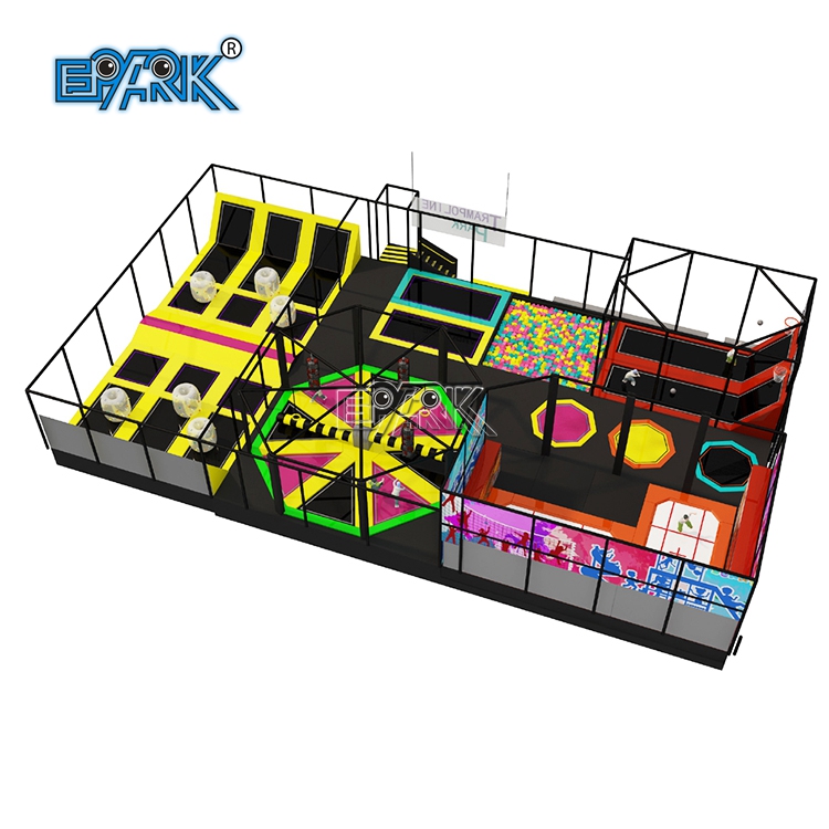 Indoor Trampoline Park Equipment Commercial Kids Indoor Soft Playground ...